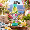 Kleeyo Turquoise Live Laugh Love Steel Bottle, 550 ml