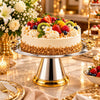 Fancy Stainless Steel Cake Dish With Stand