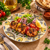 Blaze Manor 7-Inch Printed Melamine Flat Plate
