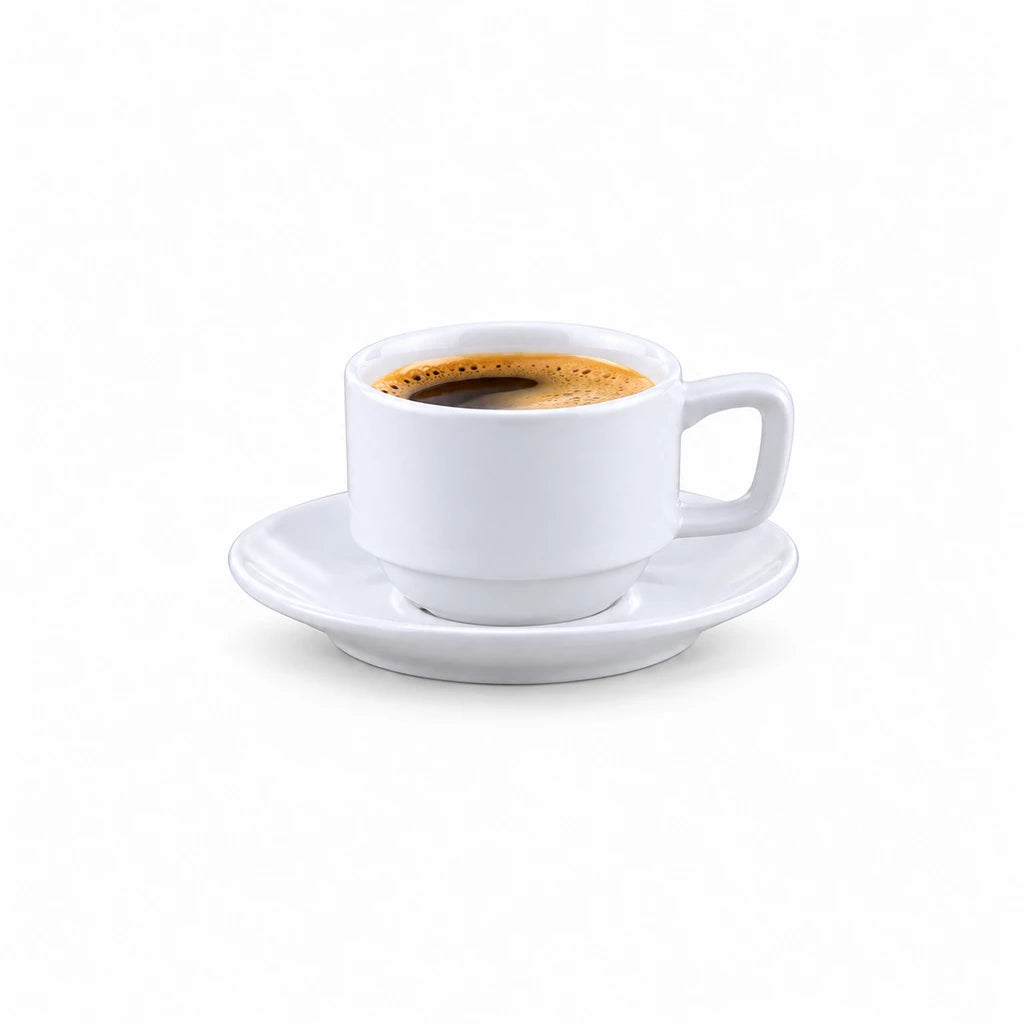 Forte B.K Danny Petite White Ceramic Saucer, 4 Inch
