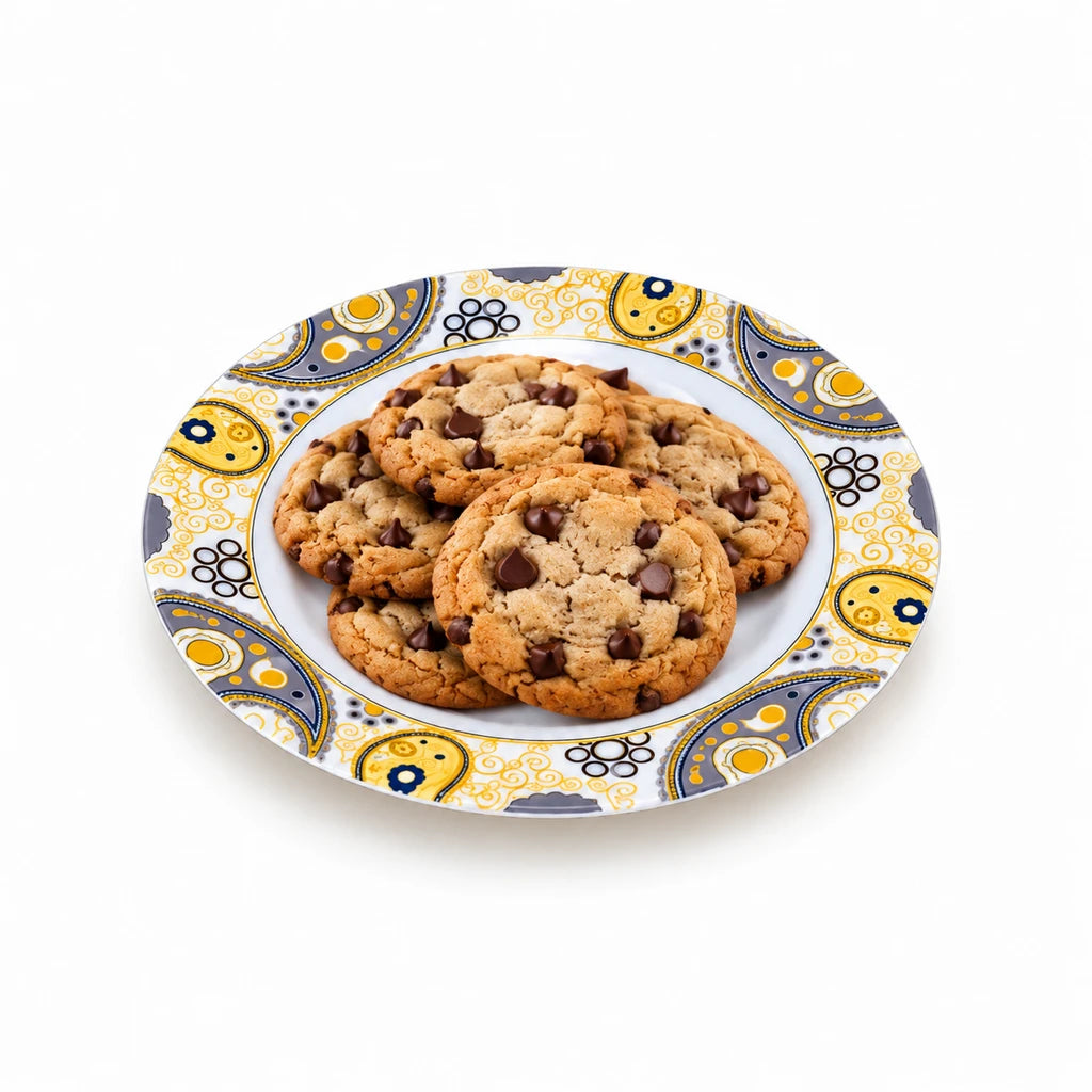Blaze Manor 7-Inch Printed Melamine Flat Plate