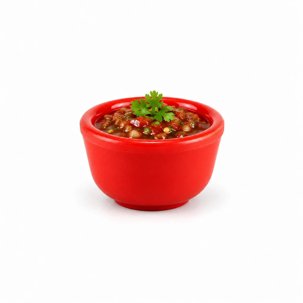 Blaze 2-Inch Melamine Ramekin - Red, Black & White