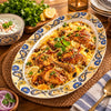 Blaze Manor 14-Inch Printed Melamine Oval Dish