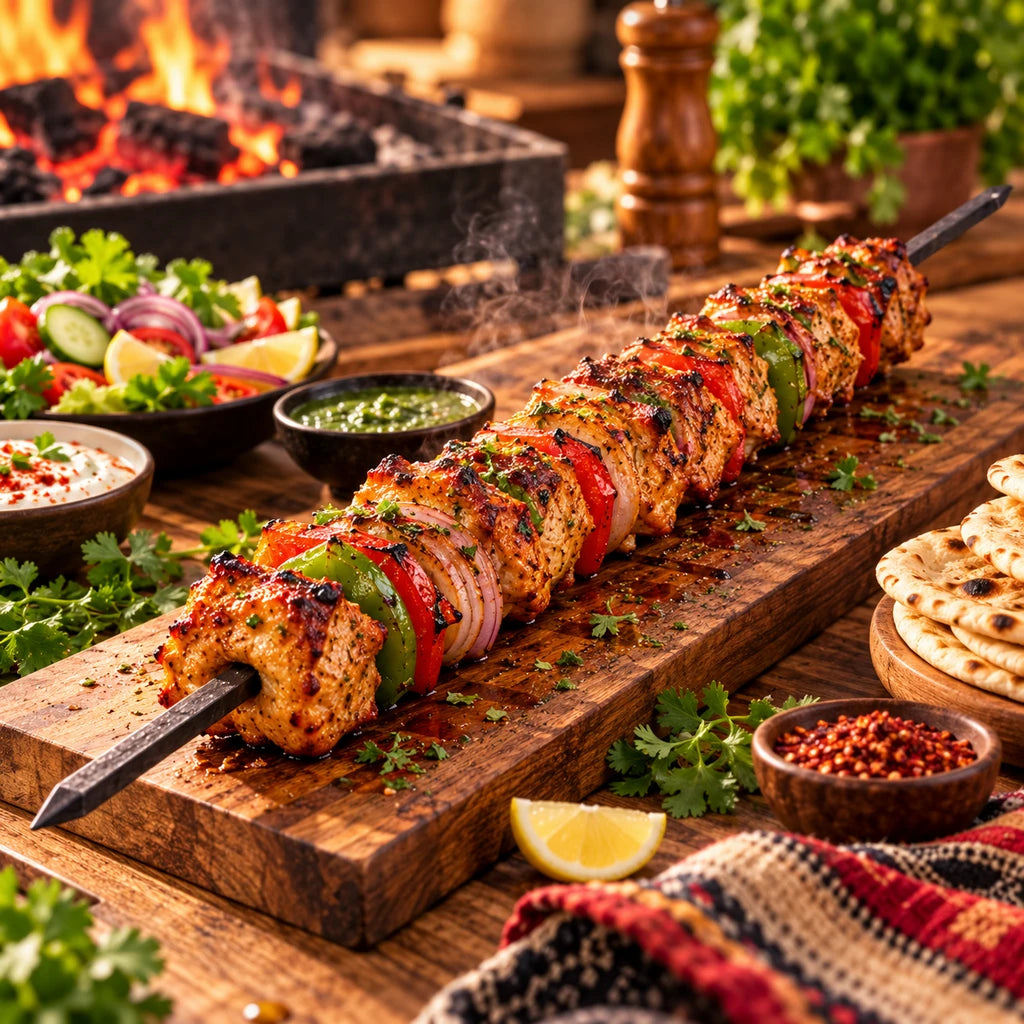 Iron Boti Seekh Boti Skewer - 24 & 30 Inch