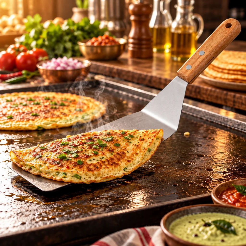 Shengya 16-Inch Stainless Steel Long Food Lifter With Wooden Handle
