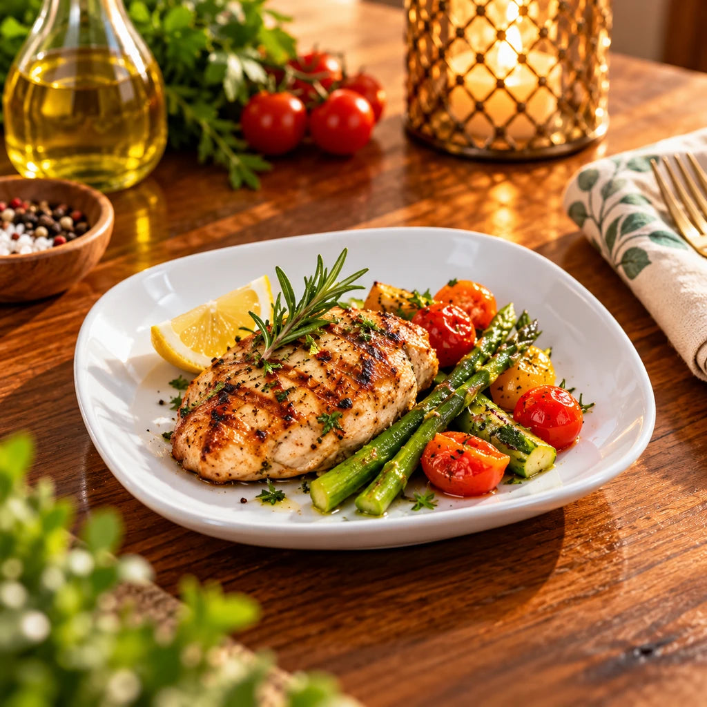 Blaze Elite White Melamine Flat Rounded-Square Plate - 7 & 10 Inch