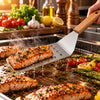 Shengya 14-Inch Perforated Stainless Steel Food Lifter With Wooden Handle