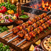 Stainless Steel Tikka Seekh BBQ Skewer - 24 & 30 Inch