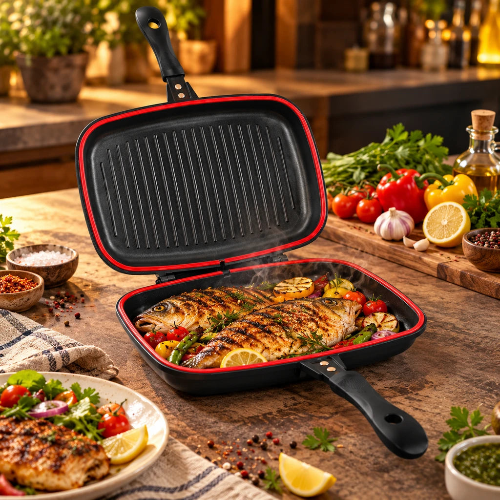 Magic 36 cm Non-Stick Double-Sided Grill Pan