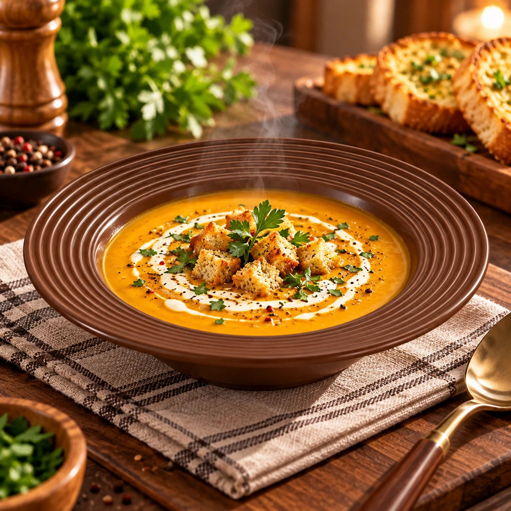 Danny Home 8-Inch Porcelain Deep Soup Plate