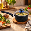 Prestige 18-Cm Induction Non-Stick Sauce Pan - Black