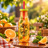 Kleeyo Orange-Yellow All the Best Glass Bottle, 400 ml