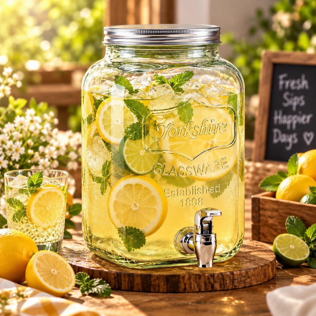 Danny Home 8-Litre Glass Beverage Dispenser