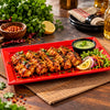 Blaze Rio 12-Inch Melamine Rectangular Platter - Red, Yellow & Black