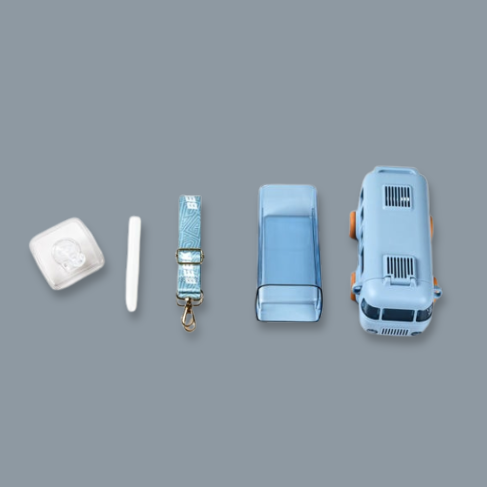 Bus-Shaped 500ml Kids Water Bottle