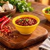 Blaze 4-Inch Melamine Soup Bowl - Yellow & White