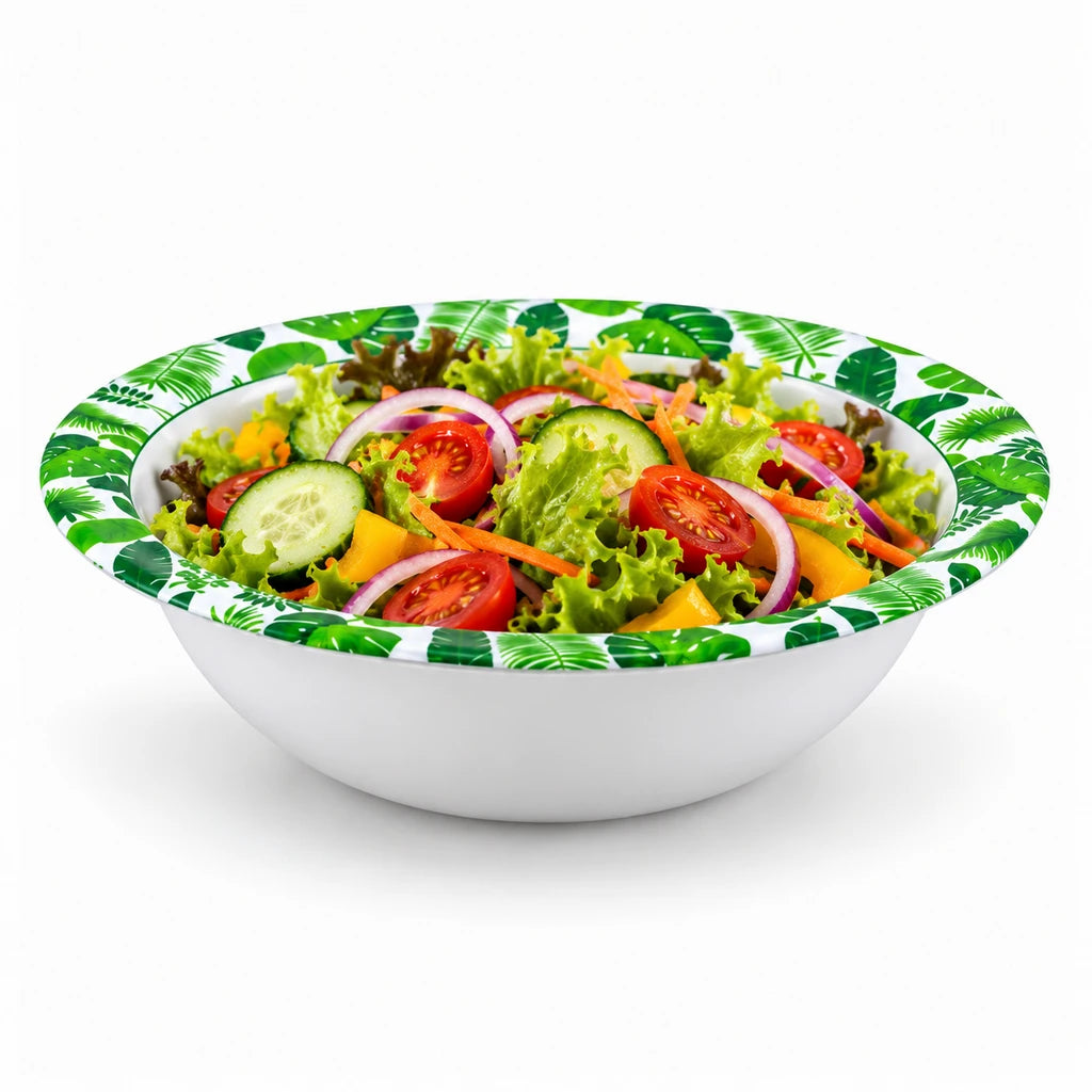 Blaze Greenery Printed Melamine Serving Bowl 9-Inch
