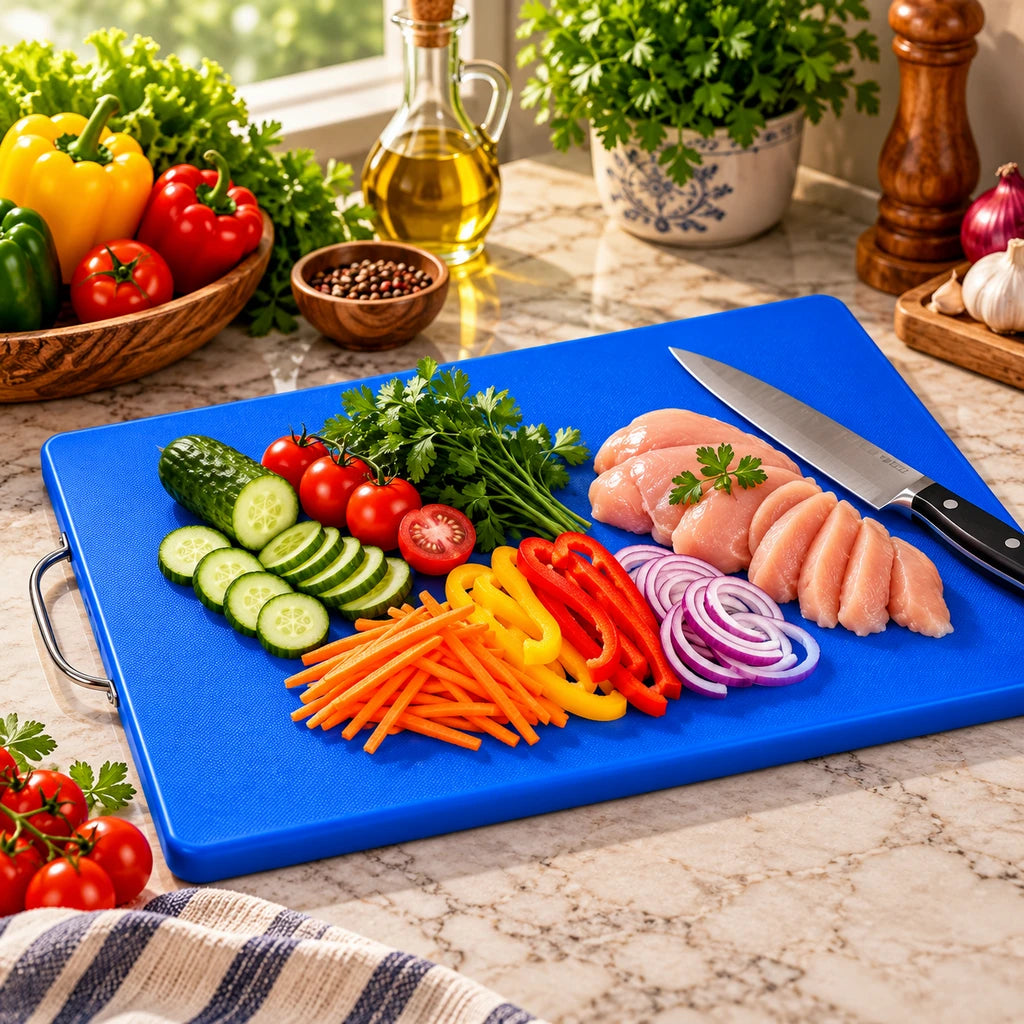 Fans Medium Silicone Cutting Board with Loop Handle, 54 × 35 cm