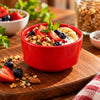 Blaze Mel Melamine 4.5-Inch Soup Bowl - Red, Black, Yellow & White