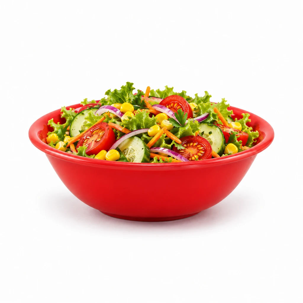 Blaze Irani 7-Inch Melamine Bowl - Red, Yellow & Black