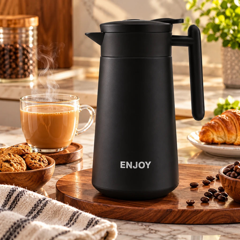 Creative ENJOY Small Steel Vacuum Flask, 860 ml