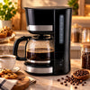 Danny Home 1.5-Liter Black Electric Coffee Maker