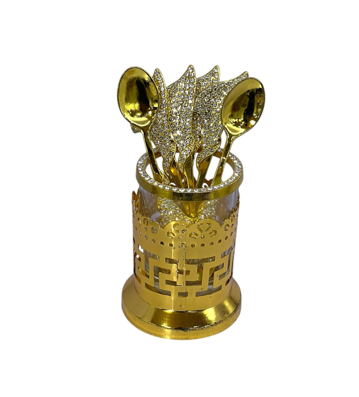 Fancy Tea Spoon (6/PCS) Golden