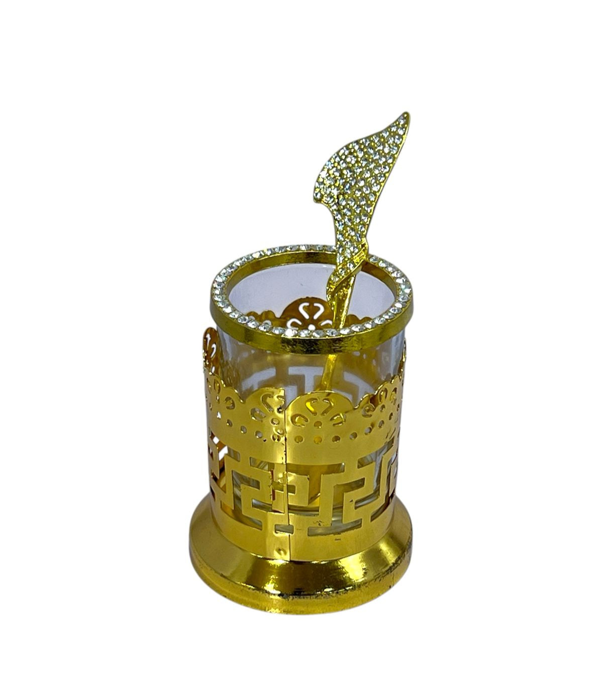 Fancy Tea Spoon (6/PCS) Golden