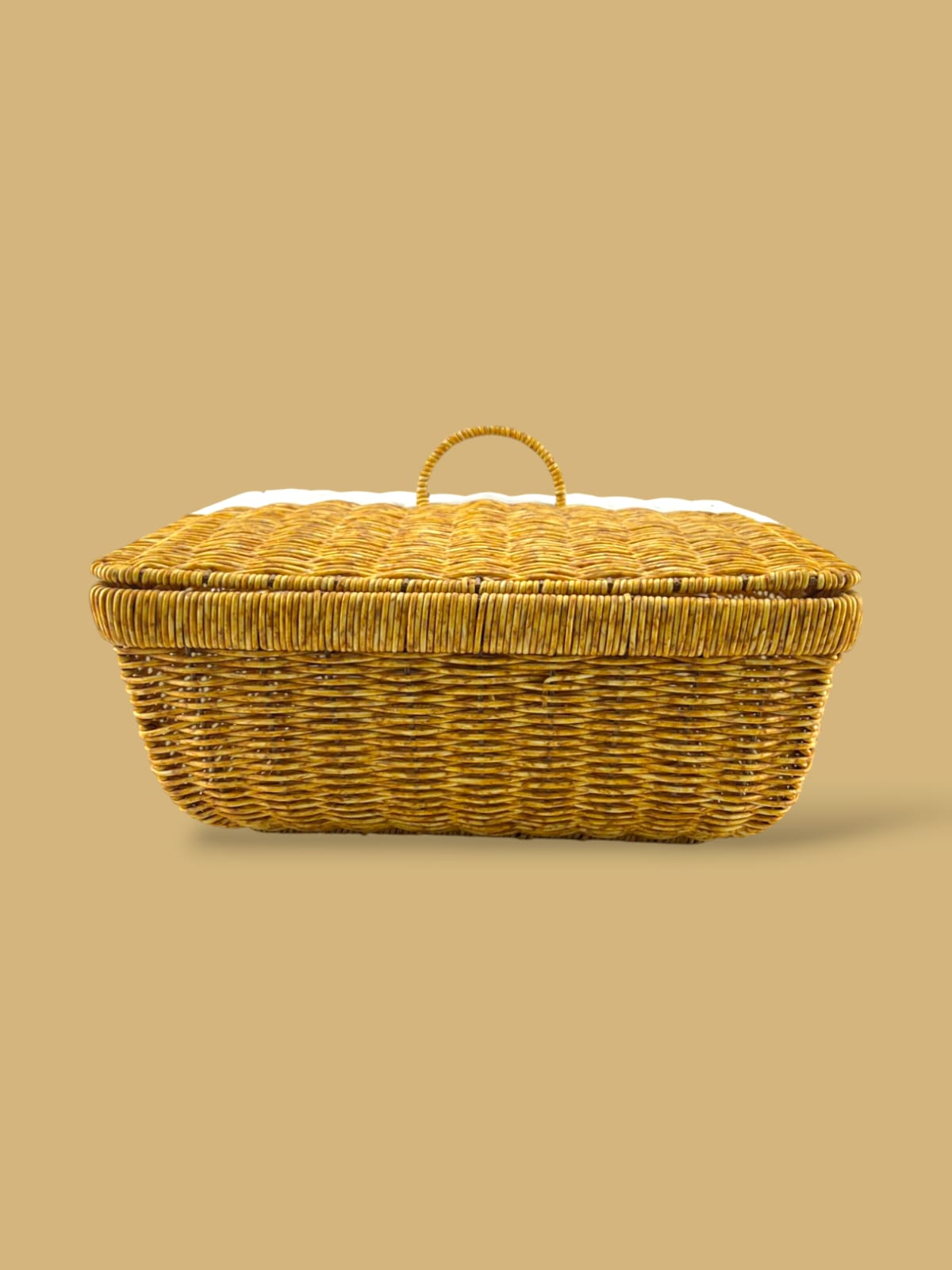 Prime Bread Box Square Brown-White (L)