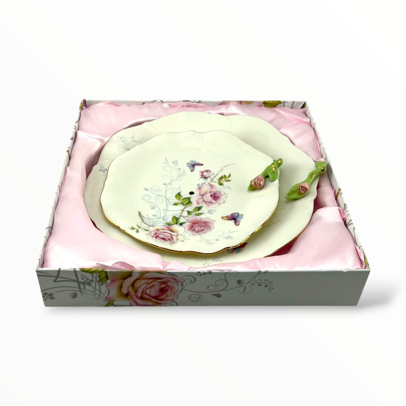 Presto Rose 2-Tier Dessert Stand