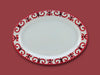 Blaze Wrought Iron Melamine Oval Dish 14"