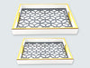 Fancy 2-Piece Acrylic Rectangular Serving Tray Set