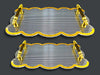 Fancy 2-Piece Acrylic Rectangular Serving Tray Set