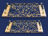 Fancy 2-Piece Acrylic Rectangular Serving Tray Set