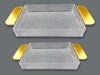 Fancy 2-Piece Acrylic Rectangular Serving Tray Set