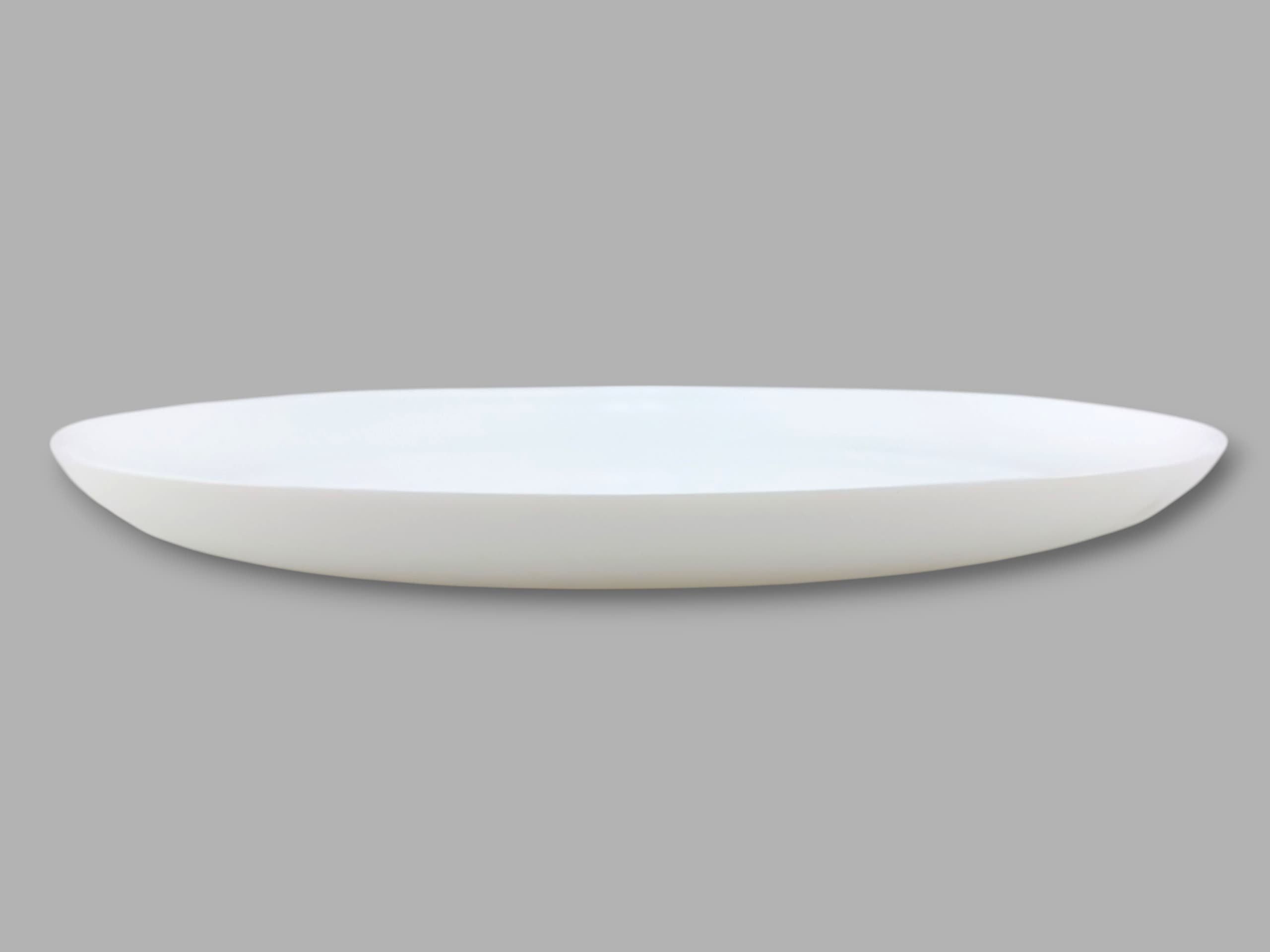 White Diamond Diwali Round Dish 35cm