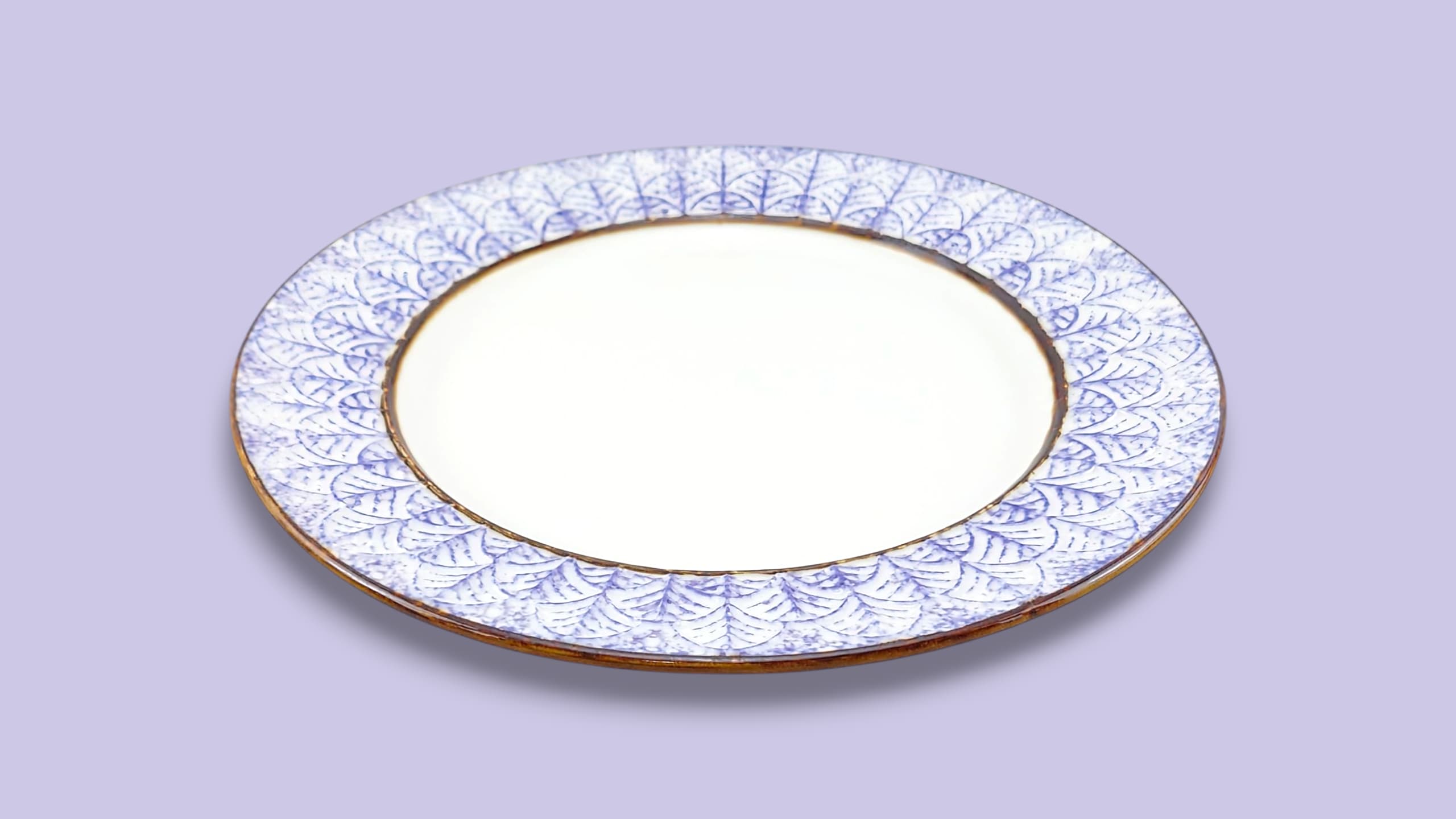 Ceramic 24-Piece Breakfast Set Purple