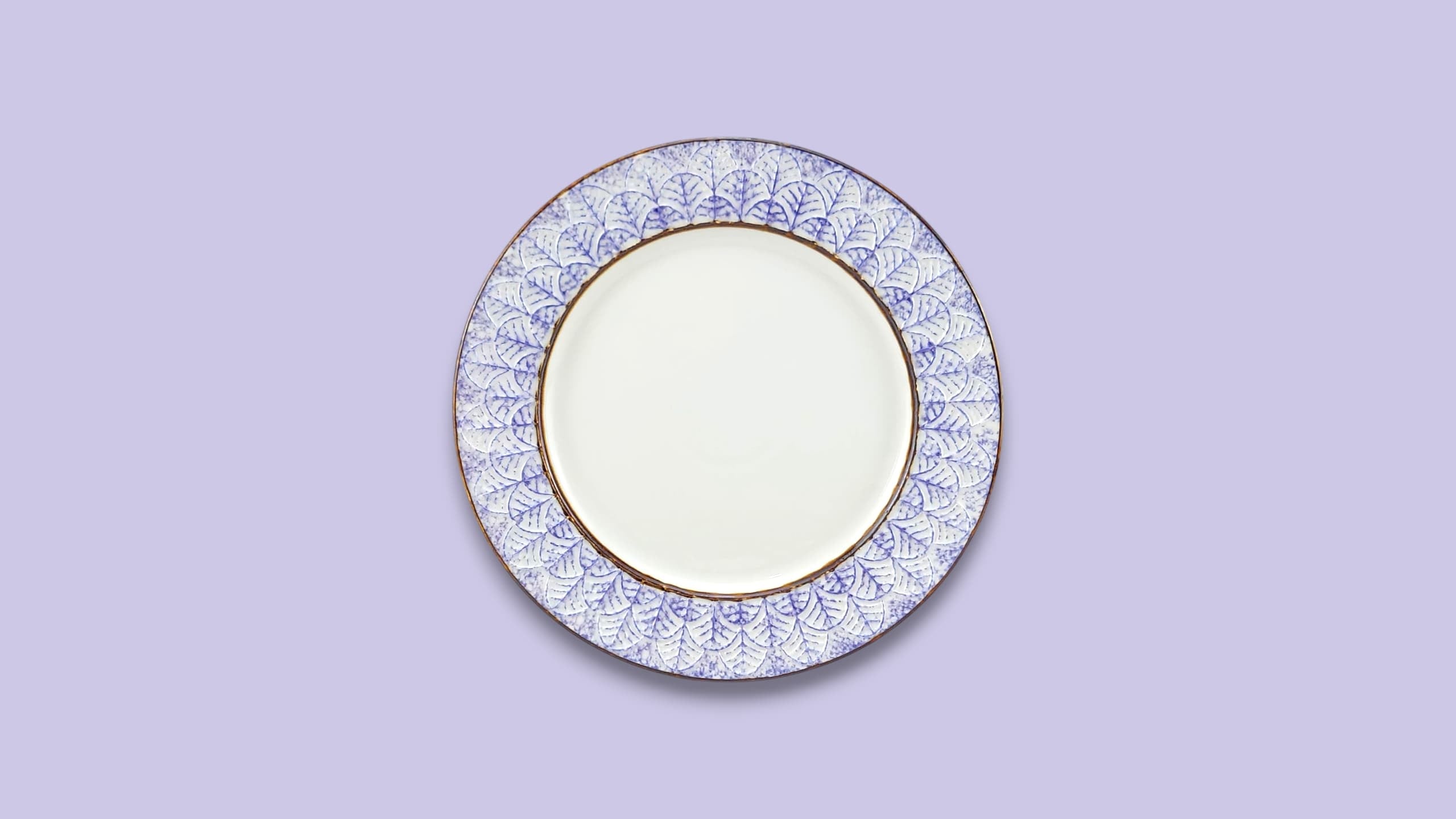 Ceramic 24-Piece Breakfast Set Purple