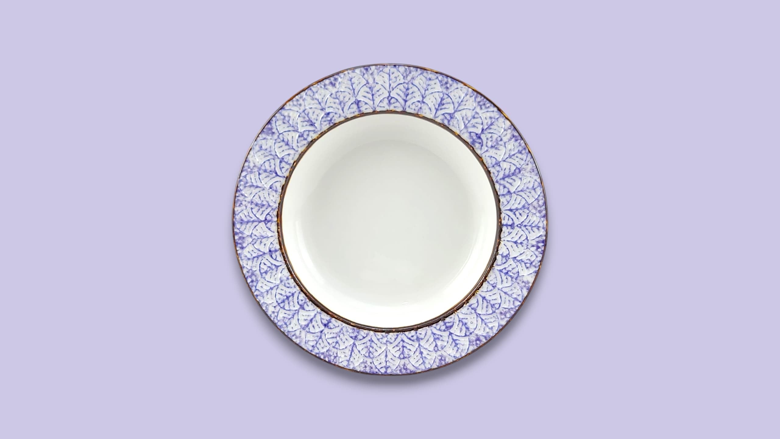 Ceramic 24-Piece Breakfast Set Purple