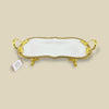 Angela Country Golden Porcelain Serving Footed Dish (AB-60)