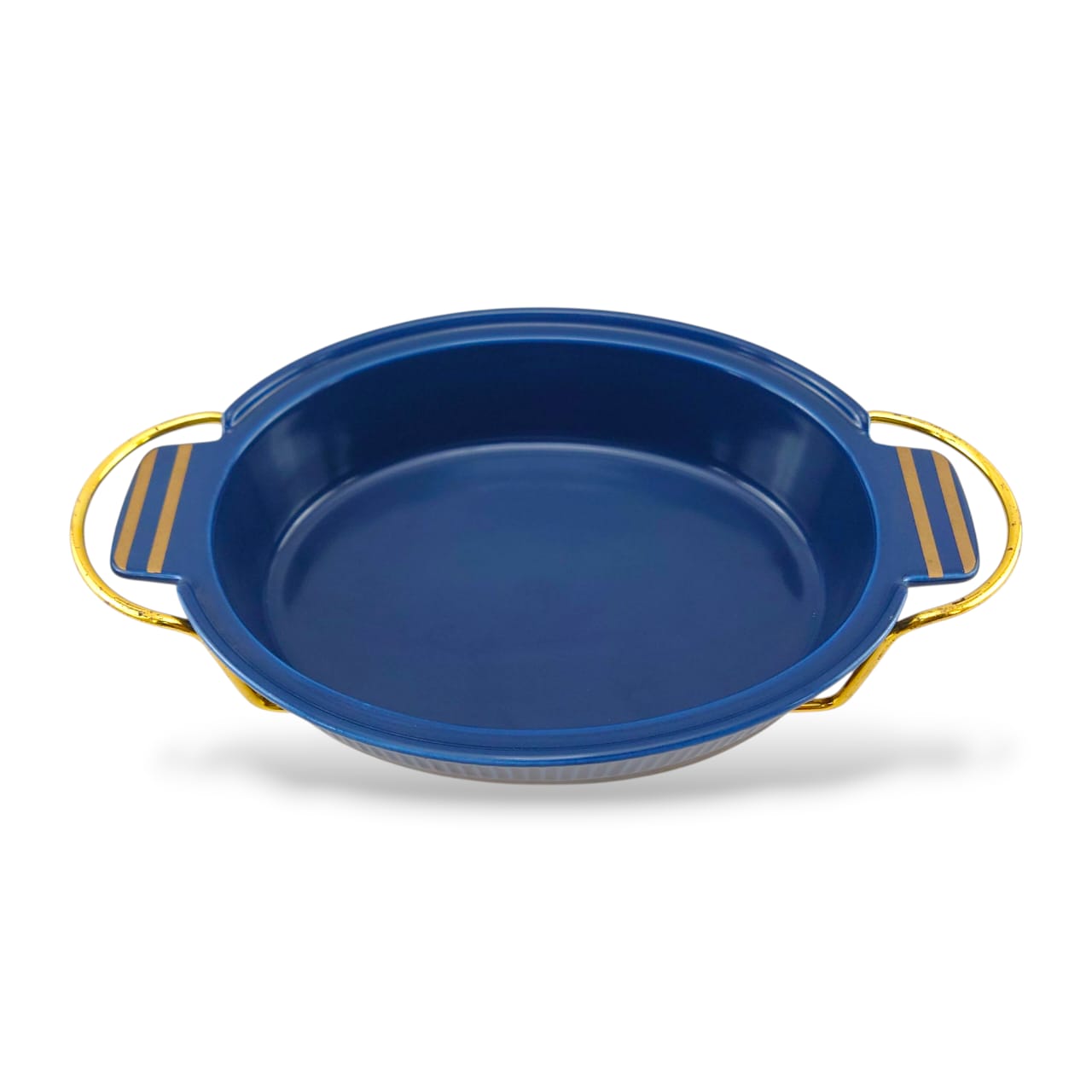 UK Parliament Oval Food Warmer With Golden Stand