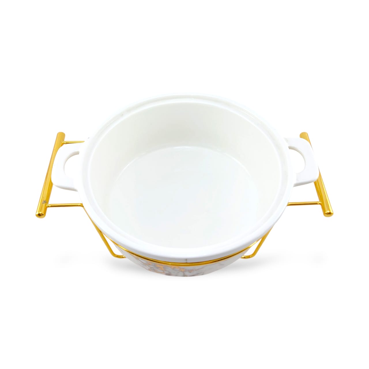 S/W Fancy Donga With Glass Lid and Golden Stand