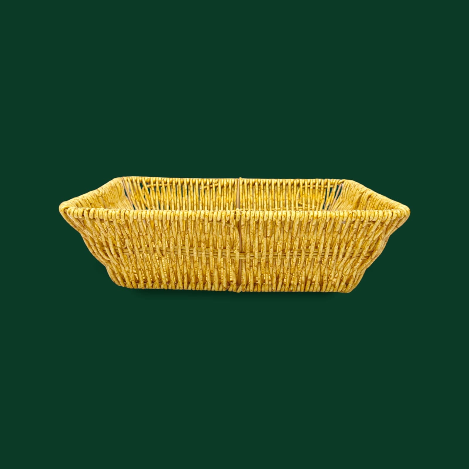Prime Rectangular Bread Basket Yellow