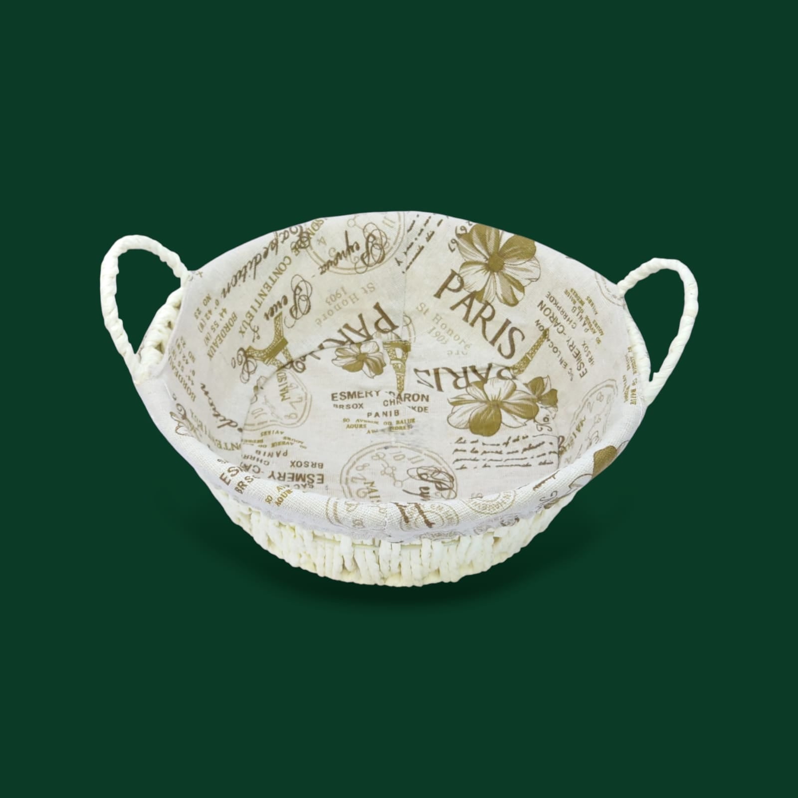 Prime Round Bread Basket With Fabric