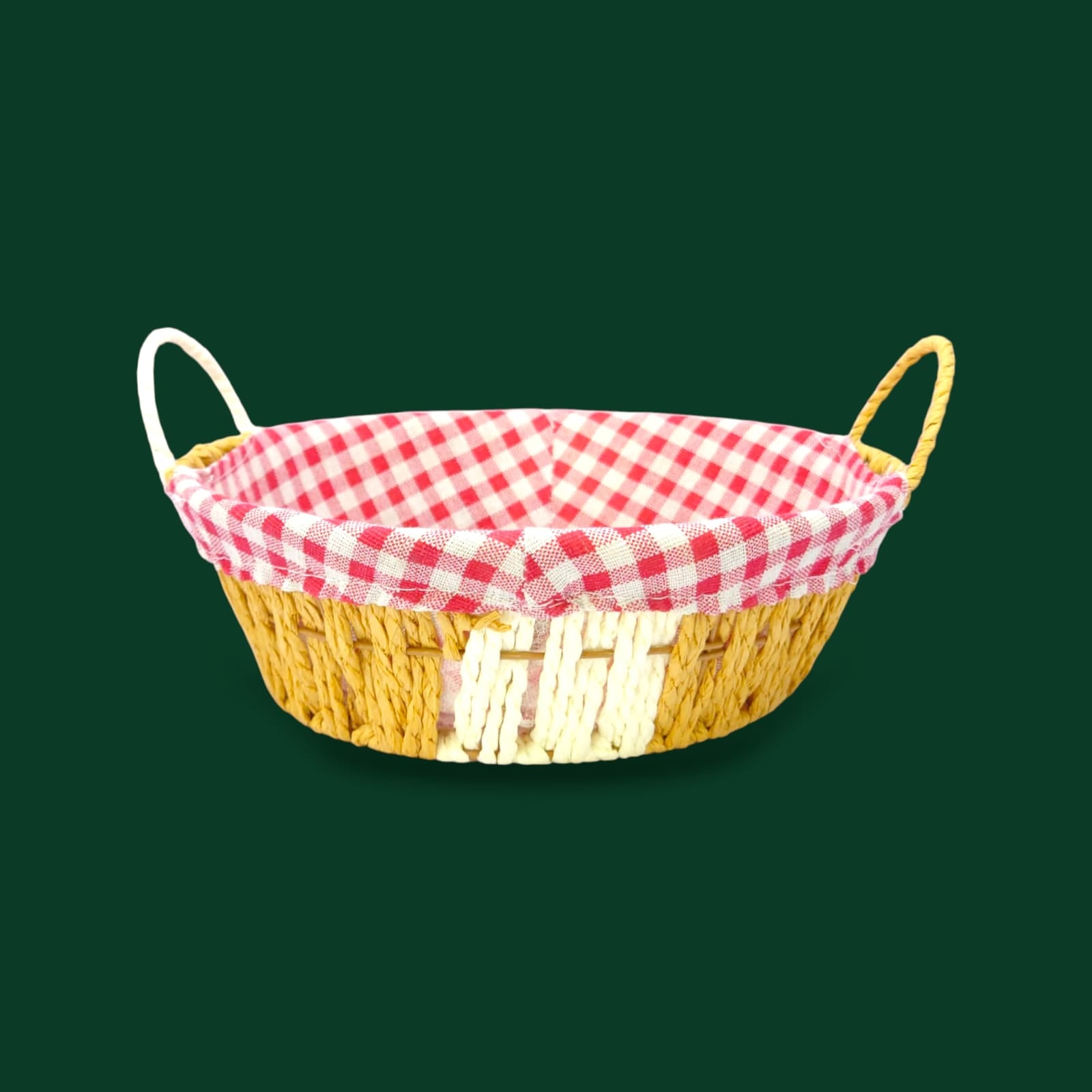 Prime Round Bread Basket With Fabric