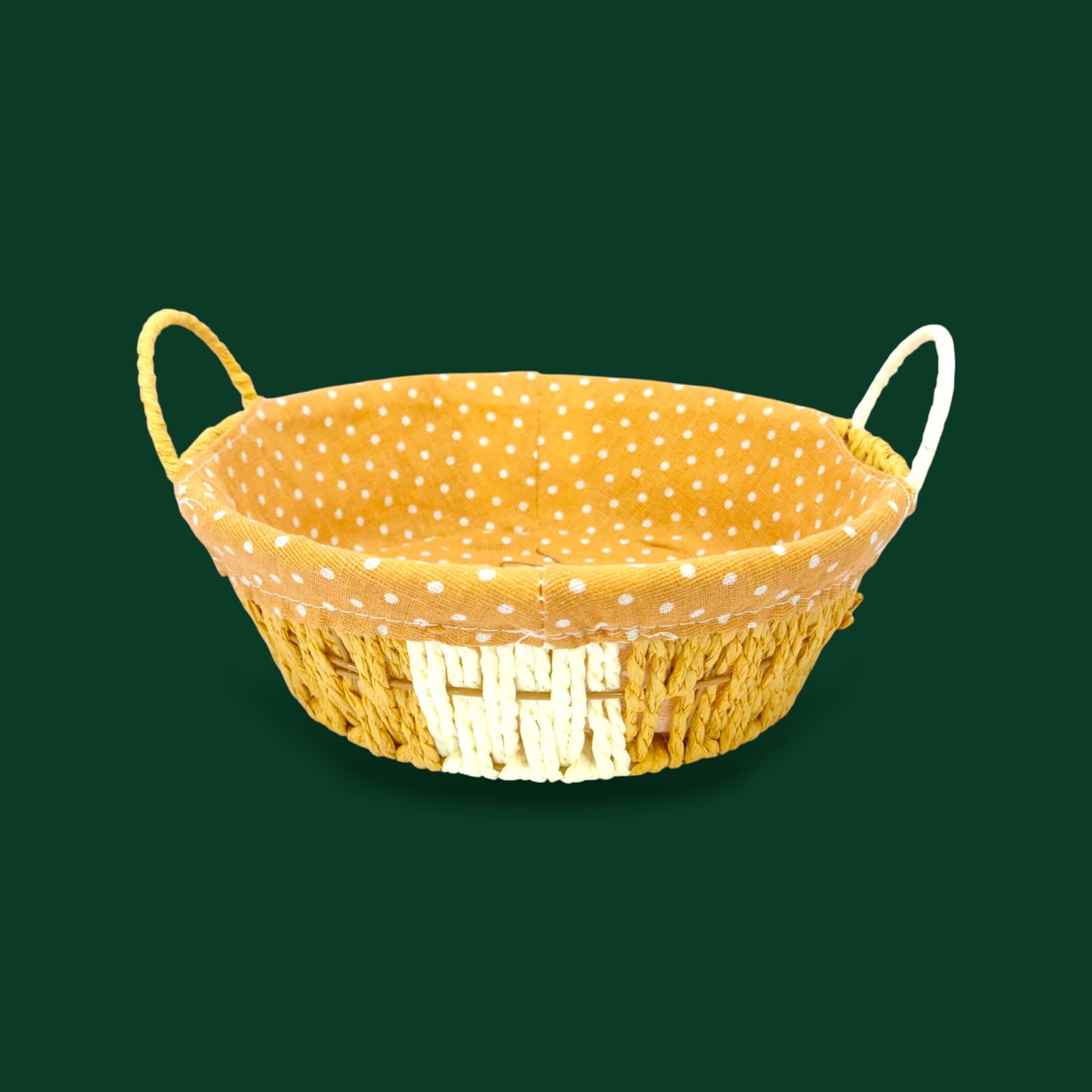 Prime Round Bread Basket With Fabric
