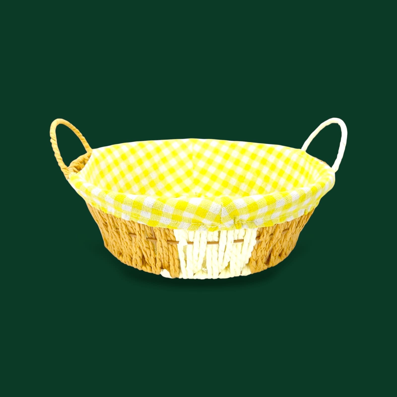 Prime Round Bread Basket With Fabric