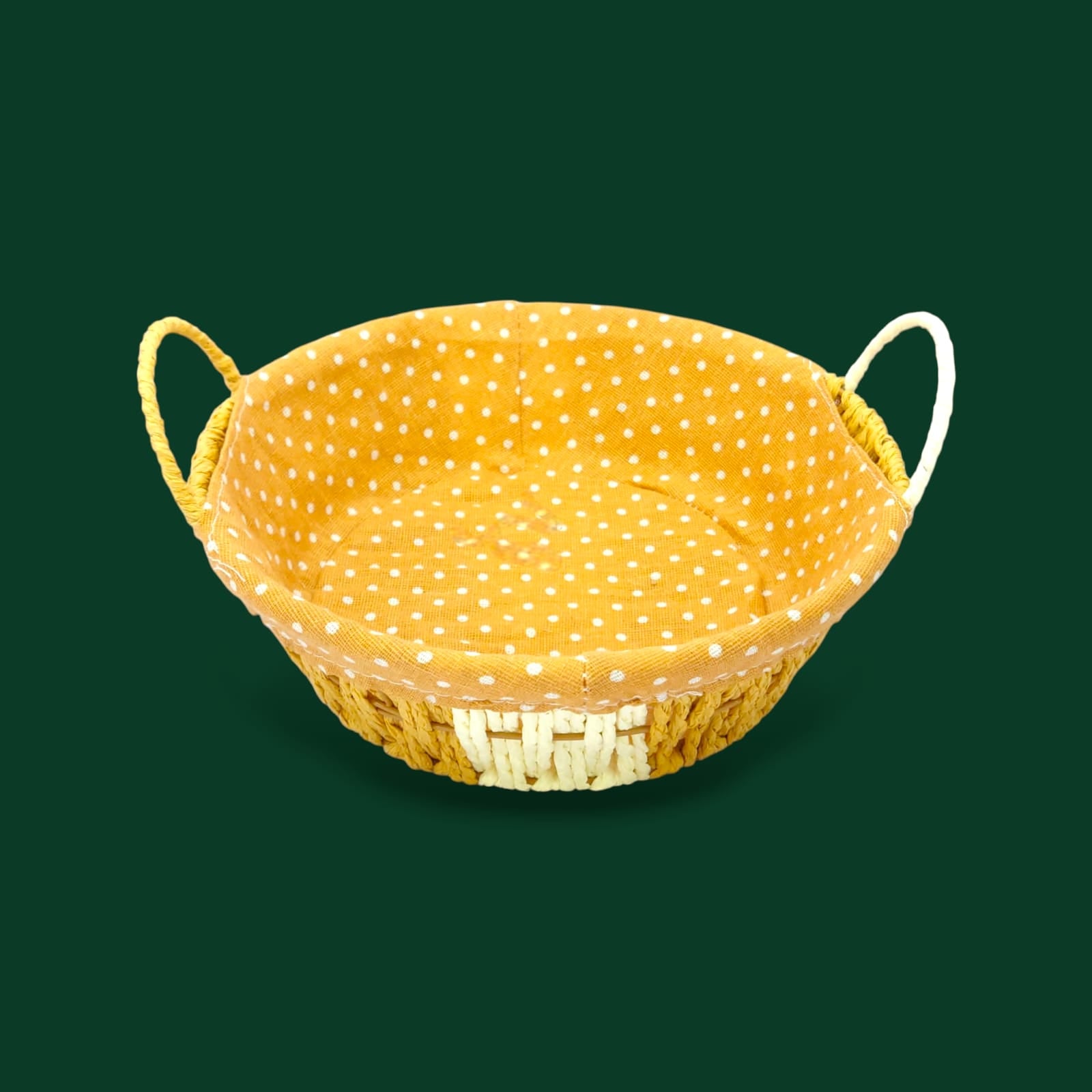 Prime Round Bread Basket With Fabric