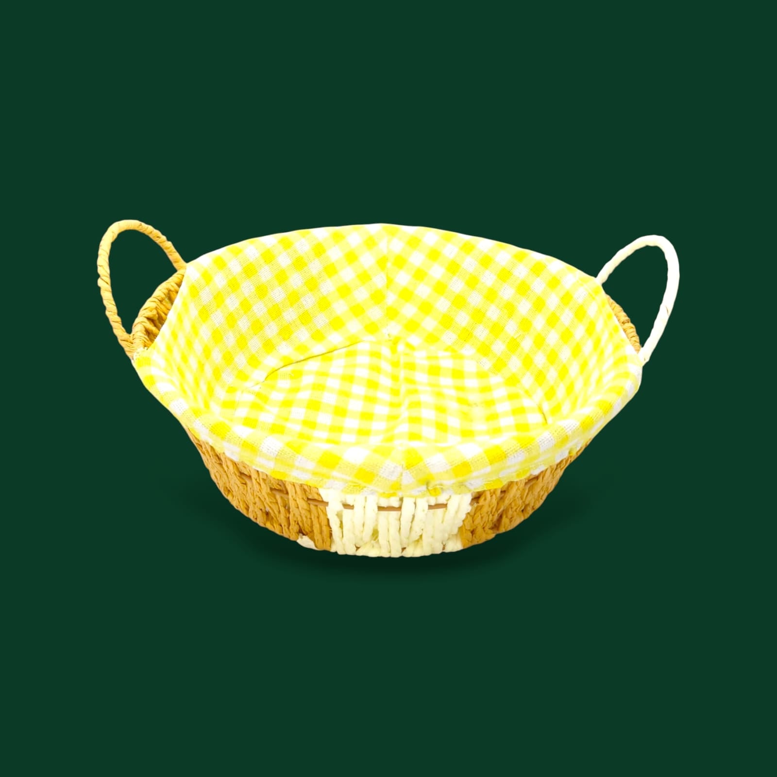 Prime Round Bread Basket With Fabric