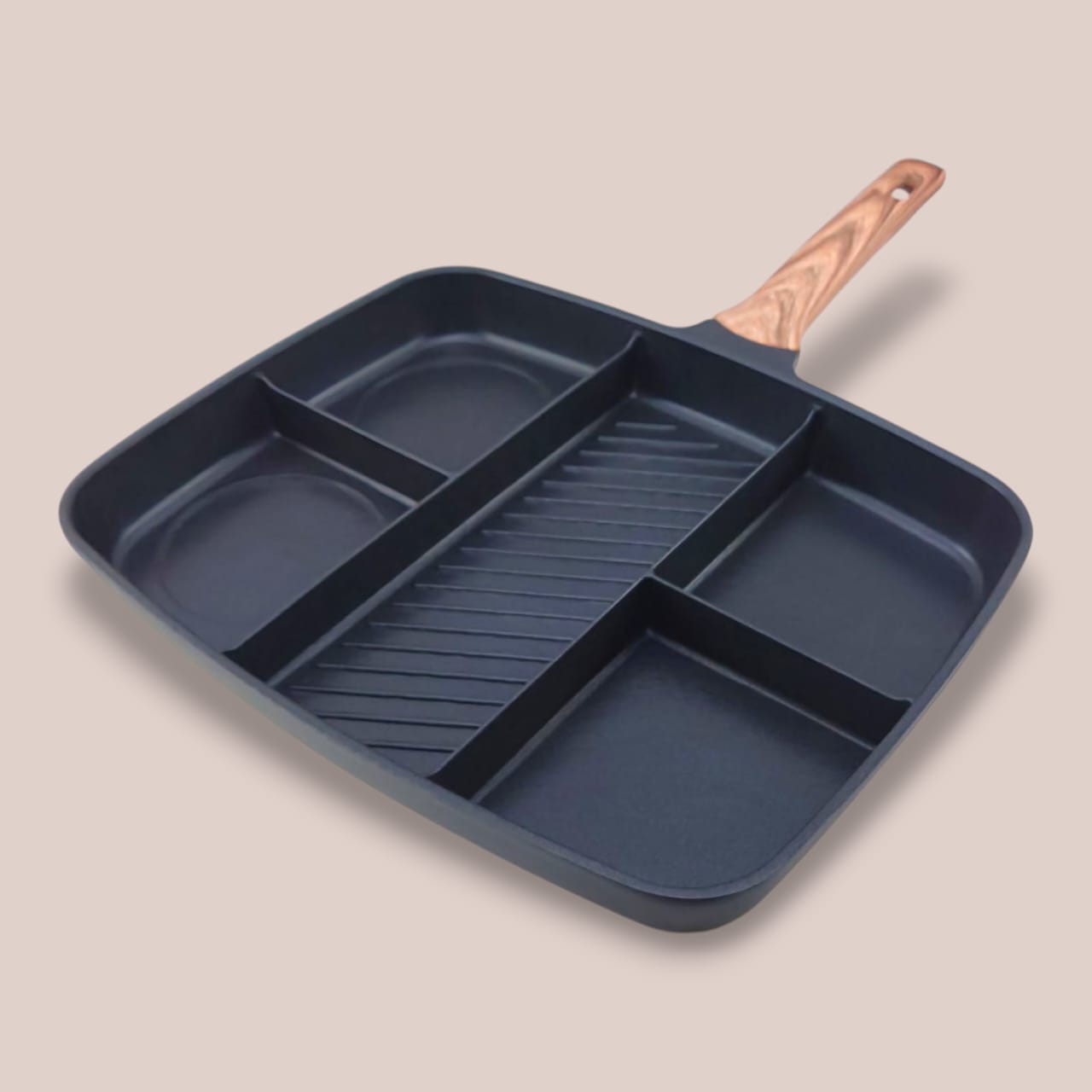 5-Portion Non-Stick Frying Pan (12"x15")